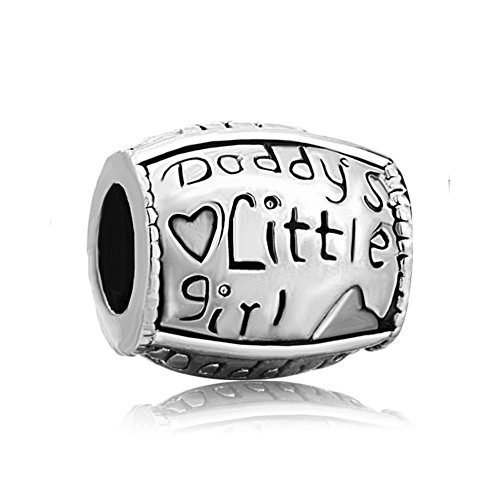 Image of Daddy's Little Girl Charm Beads Fit European Charm Bracelets
