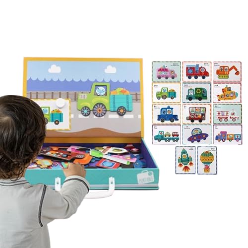 Puzzles magnétiques et blocs double-face créatifs pour enfants