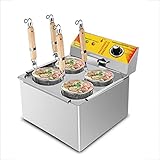 GorillaRock Electric Pasta Cooker Noodles Cooker Electric Pasta Cooking Machine 4 Holes with Noodle Filter 110V