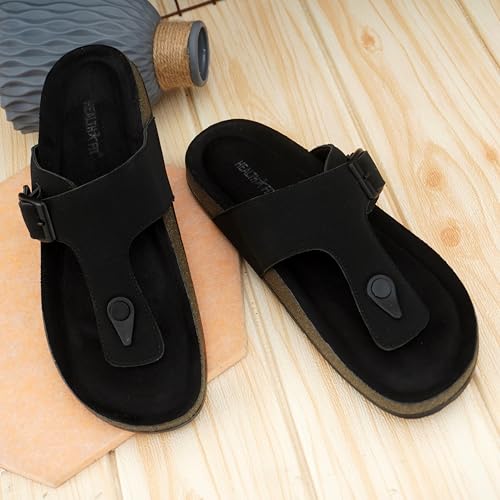 Image of HEALTH FIT Comfortable & LightWeight | Fashionable & Everyday Stylish & Durable Design Slip-on Style Flip Flops for Gents HF3078