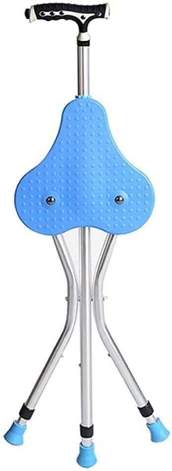 Stick walking télescopique légère hauteur réglable avec siège intégré