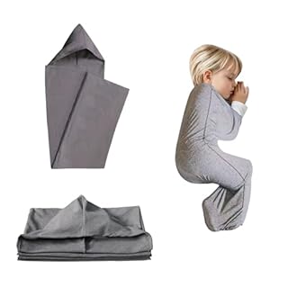 Sleep Pod, 360° Wrap Ultra-Lightweight Wearable Blanket for Stress & Anxiety Relief,Breathable Stretch Fabric Sleep Pod,Hug Pressure Therapy,Sensory Sleep Sack for Kids Adults (Children's - 140*35cm)