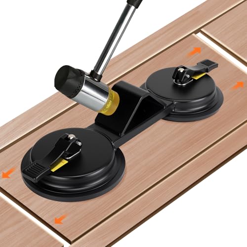 Upgraded Floor Gap Fixer Tool, Laminate Flooring Tools for Fixing Gaps, Plank Grabber Floor Fix Pro, Heavy Duty Suction Cup, 45°Striking Surface Flooring Repair Tool for Smooth Vinyl, Wood, Laminate