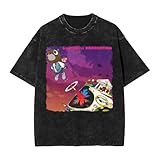 Kanye Rapper West Mens Vintage Oversized T Shirt Cotton Casual Short Sleeve Shirts Round Neck Unisex Tee Medium