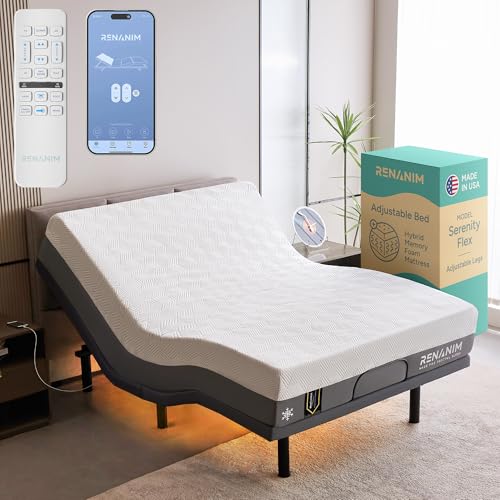 Renanim SF Queen Electric Adjustable Bed Frame 14