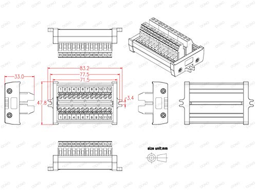 Module de distribution à vis 24 A/400 V à 12 positions pour la dérivation des circuits - 6