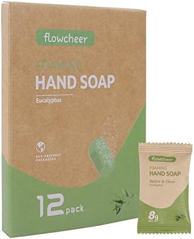 Foaming Hand Soap Tablet Refills-12 Pack Zero Waste Hand Wash Tablets-Makes 12x 8 fl oz Bottles of Soap(96fl oz of Liquid)-Eco Friendly Products&Cleaning Supplies-Eucalyptus Scented
