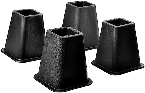 HOME IT 5 to 6-inch Super Quality Black Bed Risers, Heavy Duty St...