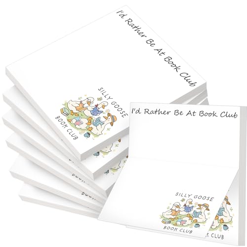 Colarr 24 Pcs Book Club Gifts Sticky Notes for Reading Club, Silly Goose