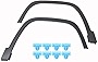 labwork Fender Flares Set Replacement for 2014-2017 Jeep Cherokee Front Left and Right 2Pcs Black 68210314AE 68210315AE CH1290111 CH1291111