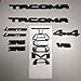 Toyota New South East Black Out Emblem Overlay Kit Tacoma 00016-35850