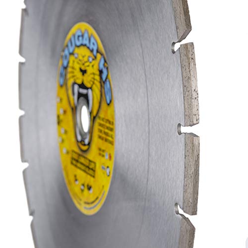 (3 Pack) Cougar HS 14-Inch (14") X .125 X 1"-20MM Wet/Dry Diamond Blade for Concrete, Masonry, Stone, Pavers and Similar Materials - Thumbnail 4