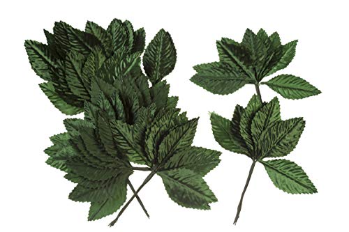 Darice Victoria Lynn Single Leaf, Green, 2.5 inches, 12 pieces