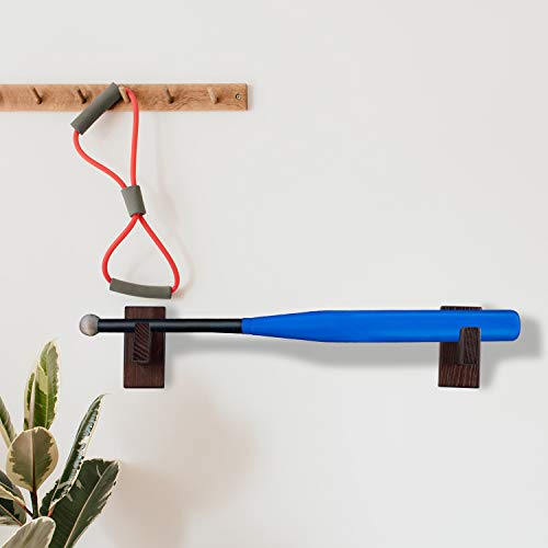 Zoenhou 4 Pcs Baseball Bat Display Case Holder, Wall Mount Horizontal Rack Brackets Hanger, Baseball Bat Display Holder Stand For Horizontal Display #TOP4