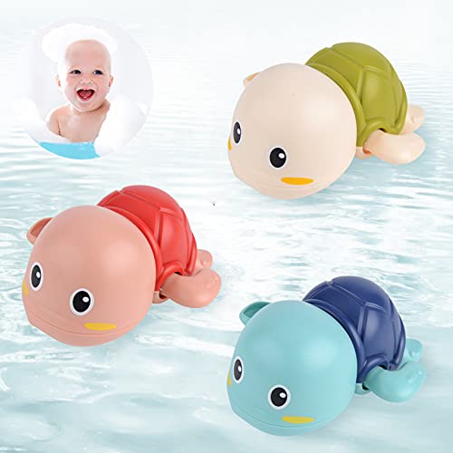 MUSHTOYS Bath Toy Wind Up Toys Baby Bathtub Toys for Toddlers Cute Swimming Bath Toys for Boy Girl, Floating Bath Animal Water Toys Gifts for Kids (3 PCS)