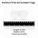 32-Pack Beanie Baby Tag Protectors – Clear Plastic Heart Tag Covers for Ty Hang Tags – Durable Sleeves for Beanie Babies, Boos, Buddies, Classics – Collector’s Tag Shield Case