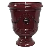 Southern Patio 15' Diameter Porter Urn Planter, Oxblood Red