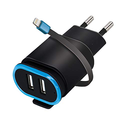 FOREVER Caricatore a 2 porte USB con cavo di