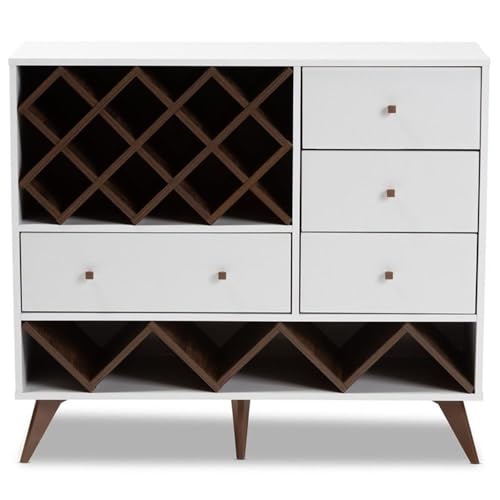 Gabinete para vino Baxton Studio Savino madera miniatura 5