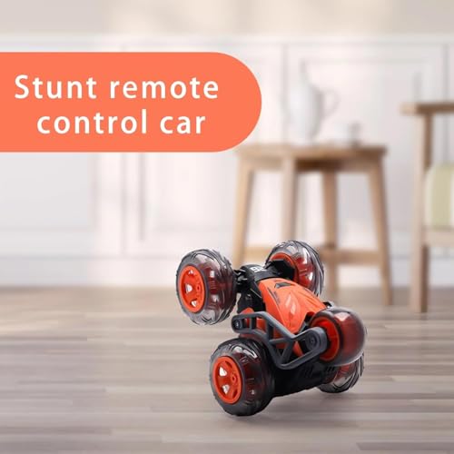 Image of Brand Conquer Remote Control Rock Crawler Mist Smoke Spray Function, High Speed 1:18 RC Car Toys for Boys 2WD Off Road Vehicle Toy Cars for Kids Monster Truck Rock Climbing Car Toy (Stunt Cars Red)