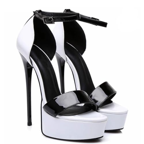 Sandales d'été pour dames à talons hauts de 16cm en soirée