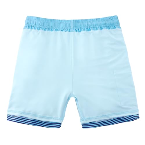 Image of Cozople Boys Swim Trunks Compression Liner Swim Shorts Quick Dry Bathing Suit with Boxer Brief Swimwear 2-20T