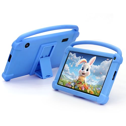 Kids Tablet 7 inch for Boys Girls, Android Tablets for Kids 4GB RAM 32GB ROM Toddler Tablet WIFI Bluetooth Safety Eye IPS Screen Parental Control, Dual Camera Shockproof Case for Educational, Games. view 1