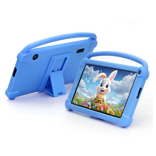 Kids Tablet 7 inch for Boys Girls, Android Tablets for Kids 4GB RAM 32GB ROM Toddler Tablet WIFI Bluetooth Safety Eye IPS Screen Parental Control, Dual Camera Shockproof Case for Educational, Games.