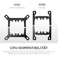 NZXT Kraken Plus 240 RGB - 240mm AIO-CPU-Kühler, LCD - Weiß – Ansicht 8