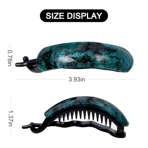 Pinzas para cabello curvadas francesas 6 piezas multicolor miniatura 2