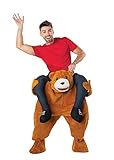 Adult Carry Me Teddy Bear Costume Brown