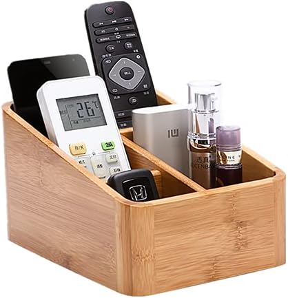 Amazon 竹製 リモコンラック リモコン収納 リモコンホルダー 卓上収納ボックス デスクオーガナイザー 卓上収納ケース 多機能 マルチ 小物入れ おしゃれ 卓上 リビング オフィス ベッドルーム用 リモコン収納 小物収納 ギフト A リモコンラック オンライン通販