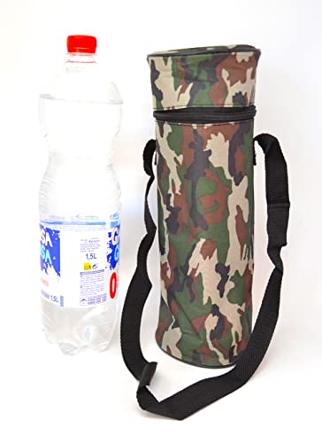 Hidalgo Navera Bottles 1.5L Portable Flexible Cooler for Beach Camping Thermal Bag Camping Cooler Camouflage Military - Image 4