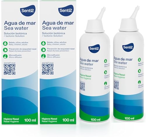 Senti2 DUPLO Spray Nasal Isotónico Agua de mar - El embalaje puede variar 2x100ml