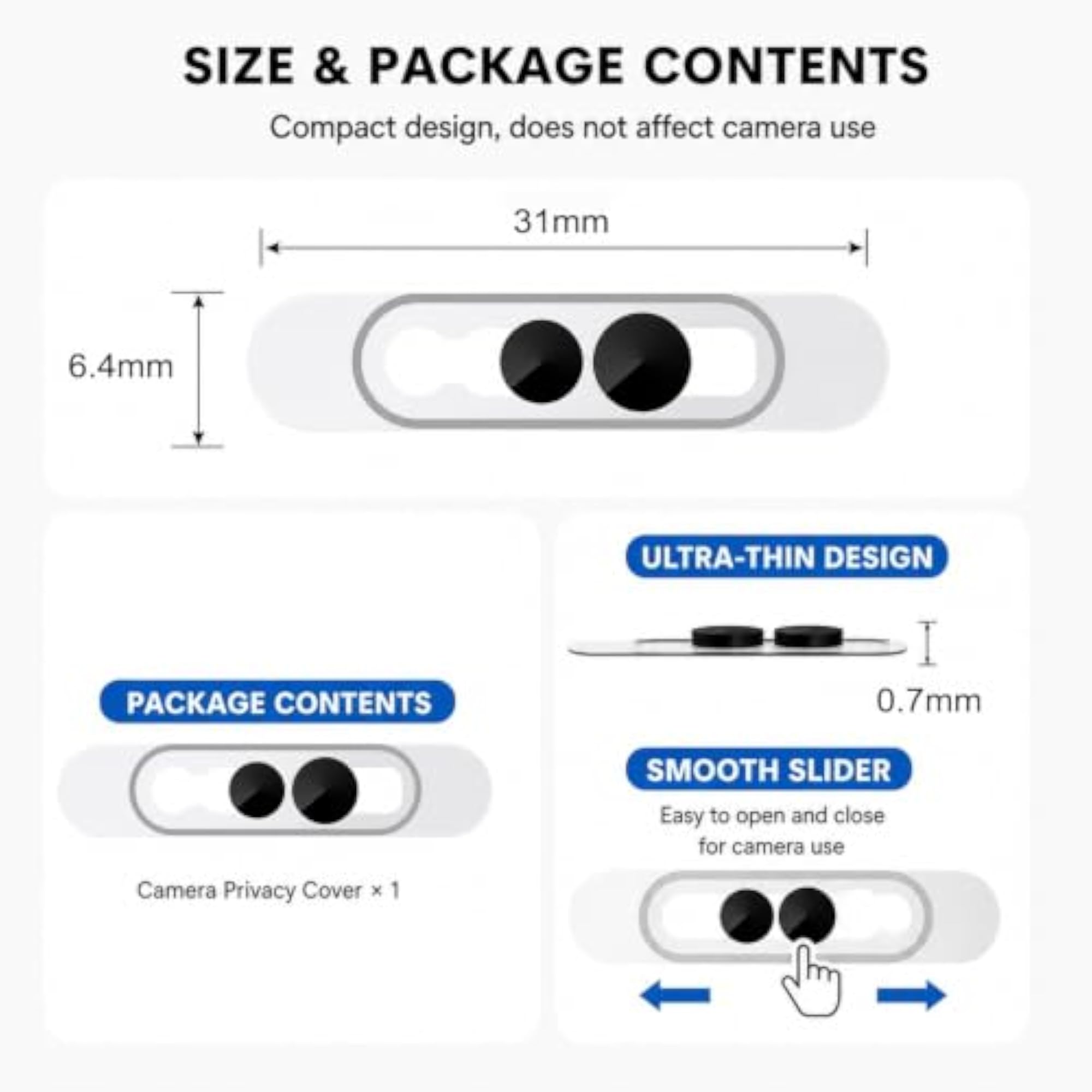 Camera Cover for Mobile, Compatible with iPhone Models