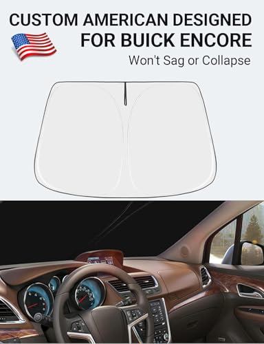 Image of Proadsy 2026 Upgrade Front Windshield Sun Shade Foldable Sunshade Protector Custom Fit 2013-2022 Buick Encore Accessories