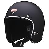 TT&CO. バイク ヘルメット ジェットヘルメット スーパーマグナム マットブラック&クロームトリム [日本人仕様に作ったスリムシェイプ] FREE: 57-58cm PSC/SG/DOT規格 ハーレー アメリカン 脱着式専用内装