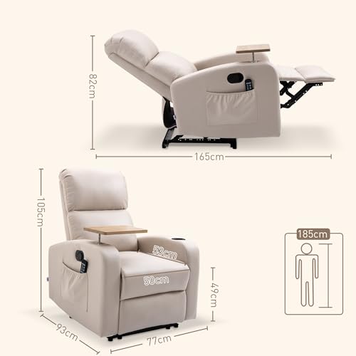 Fauteuil massage inclinable 145° 8 moteurs HOMCOM