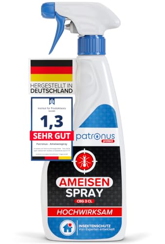Ameisen-Spray für drinnen & draußen 500ml - effektives Ameisenmittel, zur Abwehr von Ameisen für Haus & Garten mit Sofortwirkung, hochwirksam und laborgeprüft