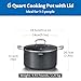 6 Quart Nonstick Stock Pot with Lid, BEZIA Ceramic Soup Pot with Lid, Induction Cooking Pots with Silicone Handle, Compatible with All Cooktops, Dishwasher Safe