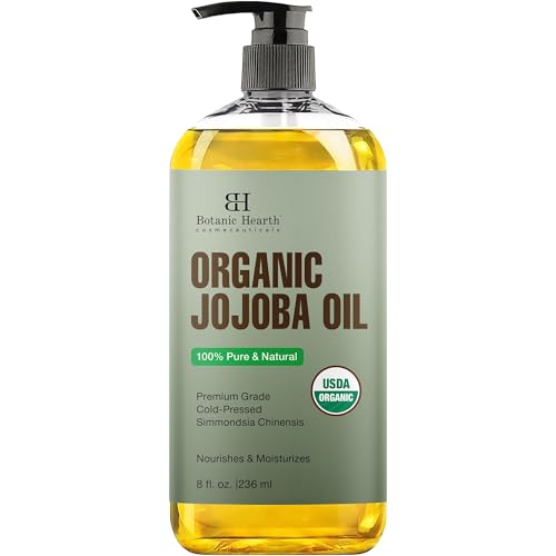 Botanic Hearth IN_BH_JOJOBA Organic Jojoba Oil -100% Pure Cold Pressed Hexane Free cover