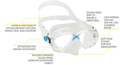 Máscara de Mergulho Silicone Marea Cressi - Azul
