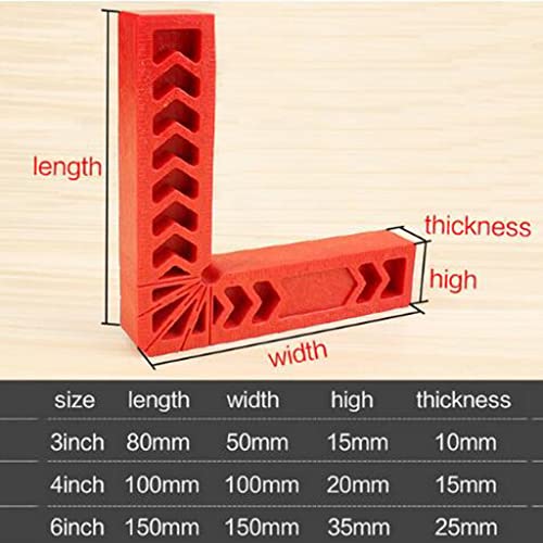 Regla de acero triangular para medir ángulos 4 piezas miniatura 2