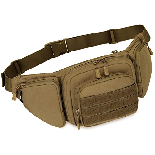 Tactical Waist Pack Portable Fanny Pack Outdoor Army Waist Bag Military Waist Pack for Cycling Camping Hiking Hunting Fishing