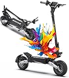 OOTD T10 Patinete Eléctrico Adultos, Doble Frenos & Suspensión Delantera y Trasero de Resorte