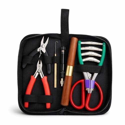 SPYMINNPOO Racket Stringing Tool Set, Tennis & Badminton Racket Stringing Maintenance & Repair Kit with Storage Bag