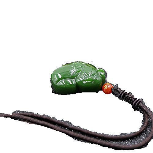 Collier amulette en jade véritable, cadeau idéal avec pendentif cochon - 2