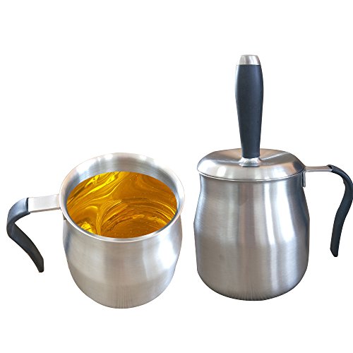 Izan Bbq Basting Pot With Basting Brush - Stainless Steel Barbecue Sauce Pot With Silicon Basting Brush, 32 Oz #TOP5
