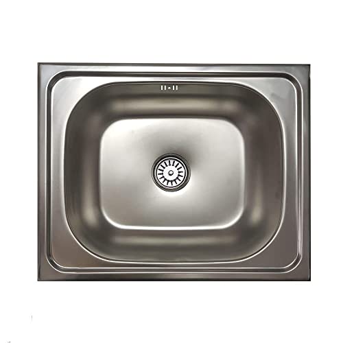 40 x 50 cm Edelstahl Küchenspüle Edelstahlspüle Spüle Einbauspüle Spülbecken Cover