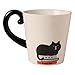 Decole Concomble ZCB-26372 Tail Mug, Black Cat, φ3.4 x 5.0 x H3.7 inches (87 x 128 x 95 cm)